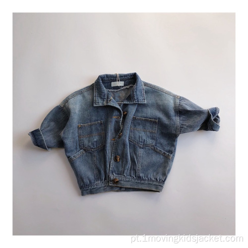 Jaqueta jeans infantil primavera e outono